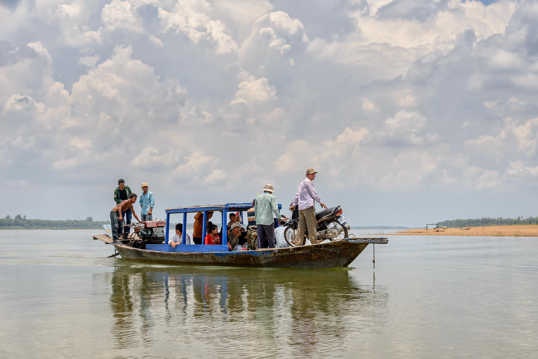 Mekong ferry, Cambodia